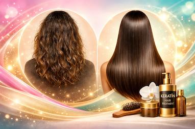 کراتین کردن مو چیست؟ راهنمای جامع کراتینه مو، مزایا، معایب و مراقبت‌های بعد از آن | لیندومد